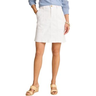 Tommy Bahama Ella Cotton Blend Field Skirt in Sugar Wash at Nordstrom, Size 4