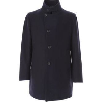 Tagliatore Single-Breasted Jas - Heren - Mantel - Blauw - 2XL - Wol - Jassen