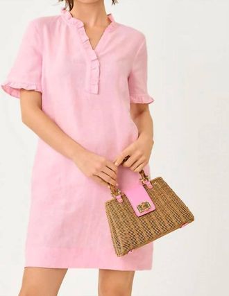 Lilly Pulitzer Scarlette Mini Dress In Conch Shell Pink X Resort White