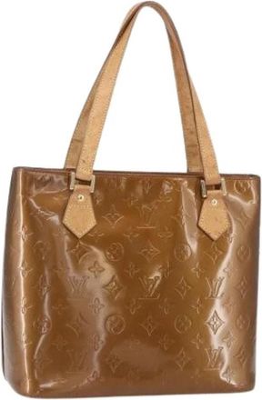 Louis Vuitton Pre-owned Leren Tote Tas - Dames - Vintage Shopper - Bruin - ONE Size - Leer - Vintage
