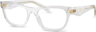 Prada Occhiali rettangolari - Bianco