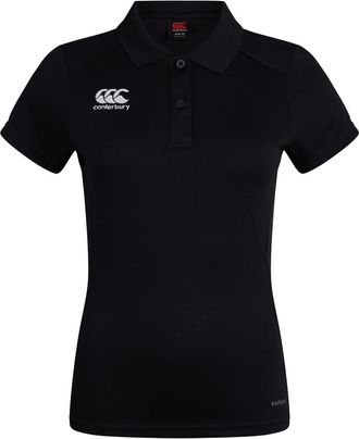 Canterbury Of New Zealand Dames/Dames Club Dry Poloshirt (Zwart)