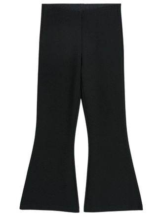 By Malene Birger Pantalones negros de nailon el&aacute;stico