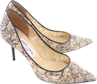 Jimmy Choo London Lace Agnes Pumps Size 38.5