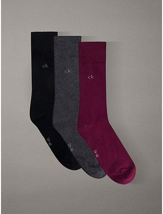 Calvin Klein 3 Pack Crewsokken Van Zacht