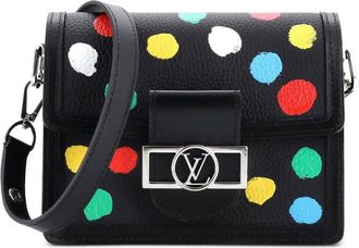 Louis Vuitton Dauphine Yayoi Kusama Painted Dots Taurillon Leather Mini shoulder bag - Veelkleurig