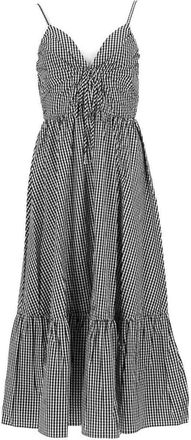 Michael Michael Kors Checkered Cotton Midi Dress