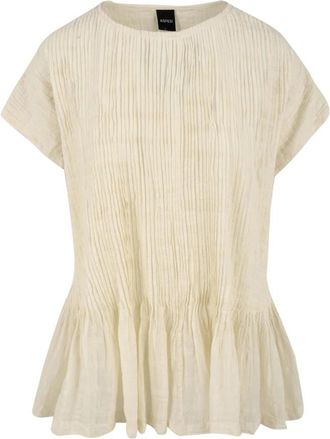 Aspesi Top Modello 5601 M060 40071 - Dames - Blouses - Beige - XS - Overhemden
