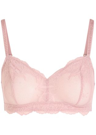 Wacoal Vivid Attraction Lace Bralette - Light Pink - S (UK8-10 / S)