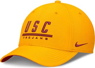 Nike USC Sideline Rise Nike Mens Dri-FIT College Hat in Yellow | NC0309SJSCJ-559