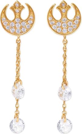 Girls Crew Star Wars Rebel Alliance Insignia Cubic Zirconia Drop Earrings in Gold at Nordstrom