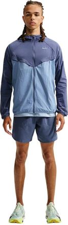 Nike Stride Repel UV Jas - Heren - Sport - Blauw - Maat: M Nylon