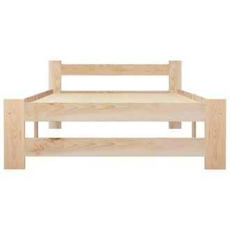 Berkfield Home Elegant Bed Frame Solid Pine Wood 100x200 cm in Light Brown