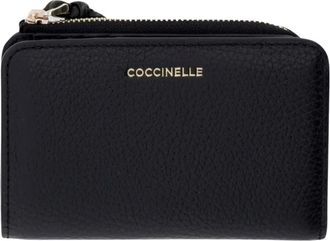 Coccinelle Vouwportemonnee - Dames - Accessoires - Zwart - Maat: ONE Size Leer