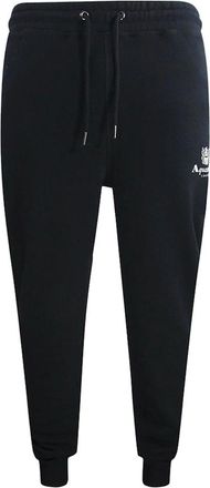 Aquascutum Mens Aquascutum Active Basic Rib Track Pant Black Sweatpants - Size: 37/36/32