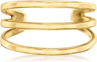Canaria Canaria 10kt Yellow Gold 3-Row Ear Cuff