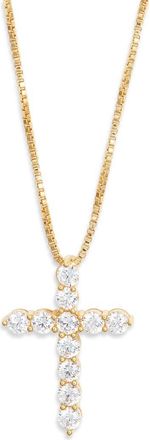 The M Jewelers NY The Bella Pav&eacute; Cross Pendant in Gold at Nordstrom