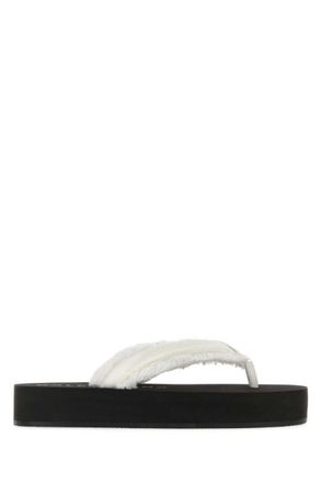 Balenciaga White Jet Lag Slippers