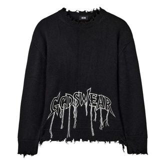 GCDS Maglieria Girocollo - - Knitwear - Uomo - Nero - XL