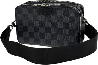 Louis Vuitton Black Noir Damier Graphite Shoulder Bag (Pre-Owned)