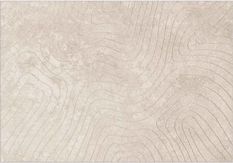 vidaXL Alfombra Para Interiores Y Exteriores Palmeras Beige Poli&eacute;ster Vidaxl