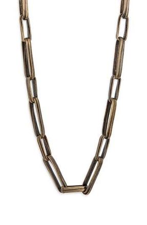 Karine Sultan Long Geometric Frame Necklace in Brass at Nordstrom Rack