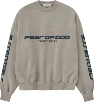Fear of God Heavy Fleece Cropped Relaxed Sweatshirt Smoke Grey 192HO256891F