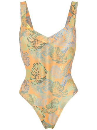 Amir Slama Costume intero con stampa - Arancione