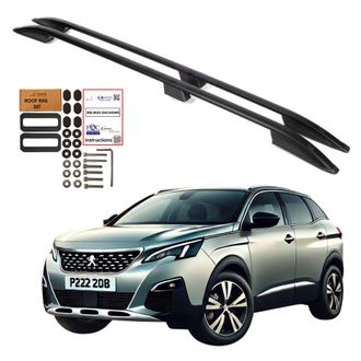 OEM Barras De Techo Peugeot 3008 Suv 2009-2016 Aluminio Negro Resistente S&oacute;lido