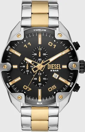 Diesel Spiked Stainless Steel Watch - Timeframes - Man - Silver