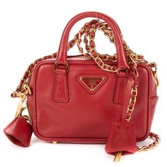 Prada Mini Top Handle Crossbody Mini schoudertas