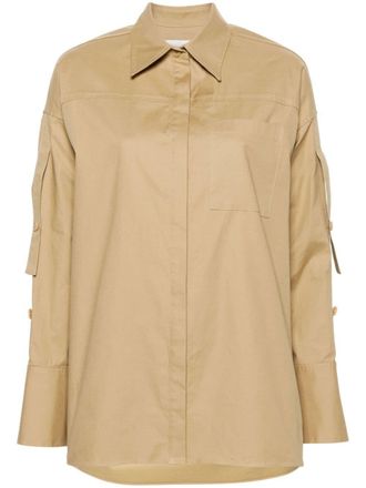 3.1 Phillip Lim Blouse met gesmockte mouwen - Beige