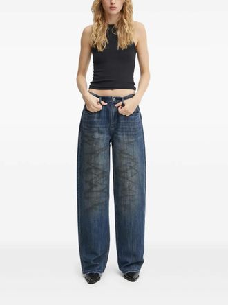 Miss Sixty Jeans dritti con effetto vissuto - Blu