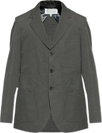 Maison Margiela Blazer met enkele split - Heren - Blazers - Grijs - M - Katoen - Jassen