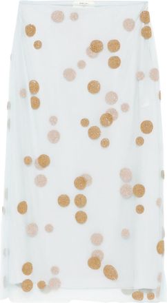 Fendi Embroidered Midi Skirt