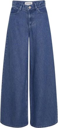 Moss Copenhagen Ago Rue Wide Pants Long - Dames - Jeans - Blauw - Maat: XS Denim