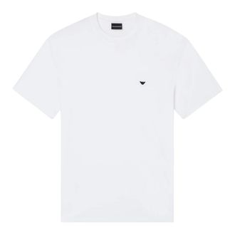 Emporio Armani T-Shirts, male, White, Size: 2XL Short Sleeve T-Shirt