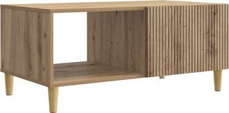 vidaXL Mesa De Caf&eacute; Roble Artisan 90 X 50 X 40 Cm Madera De Ingenier&iacute;a Vidaxl