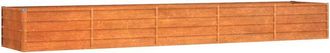 vidaXL Garden Raised Bed Rusty 400x80x45 cm Corten Steel Vidaxl