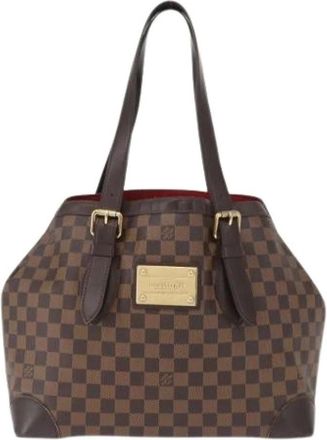 Louis Vuitton Pre-owned Tote Bags, female, Brown, Size: ONE SIZE Pre-owned Canvas Tote Bag