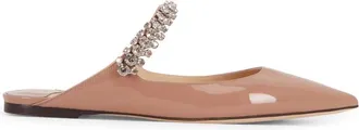 Jimmy Choo London Bing Patent Leather Mules, Brand Size 35 ( US Size 5 )