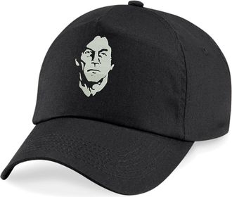 Generic Embroidered Imran Khan Face BC010 Original 5-Panel Cap, Absolutely Not Pakistani Ex-Prime Minister Leader Unisex Baseball Cap (Black)