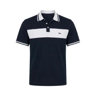 Harmont & Blaine Polo Shirts, male, Blue, Size: 2XL Polo Shirts