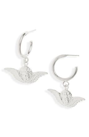 Vidakush Angel Hoop Earrings in Silver at Nordstrom
