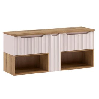 Petits Meubles Mueble bajo cashmere y madera 140cm paneles laminados cachemira