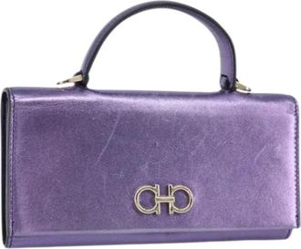 Ferragamo Pre-owned Mini Bags, female, Purple, Size: ONE SIZE Pre-owned Mini Bag