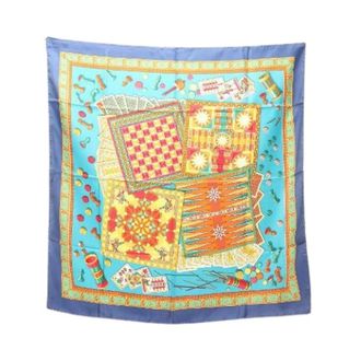 Ferragamo Pre-owned Scarves, female, Blue, Size: ONE SIZE Pre-owned Silk Scarf
