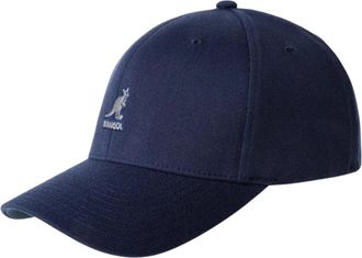 Kangol Blauwe Unisex Baseballpet Allergievrij - Dames - Petten - Blauw - S/M - Wol - Accessoires