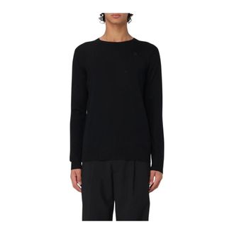 Karl Lagerfeld Truien & Vesten, Heren, Zwart, S, Wol, Merino Wool Crew Neck Sweater