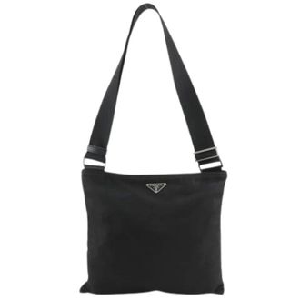 Prada Pre-owned Cross Body Bags, female, Black, Size: ONE SIZE Pre-owned Vintage Shoulder Bag